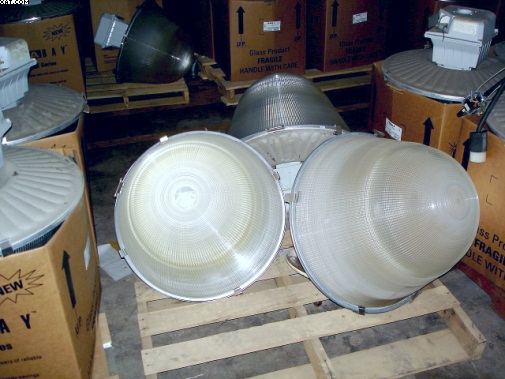 GE 400 Watt Halogen Lights, 277 line volts, 1997 yr.